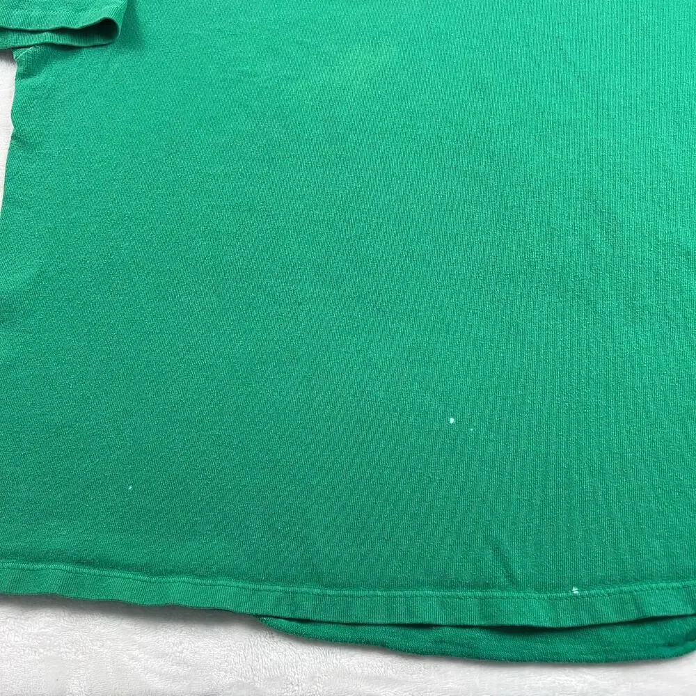 Champion Vintage Single Stitch Green T-Shirt Size XL USA Made Essential - Picture 8 of 9